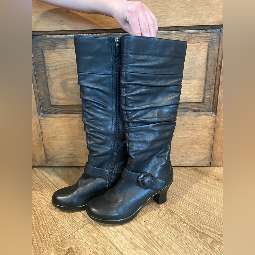 Dansko Black Heeled Boots